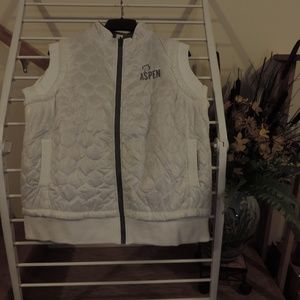 Women's Vest Large White Artisans